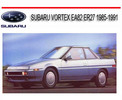 1985-1991 Subaru Vortex EA82 ER27 Workshop Full Service Repair Manual